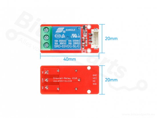 Relay board 1-channel 5V - Crowtail - Elecrow